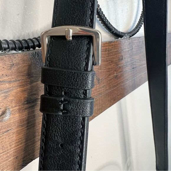 Guess Lani Vegan Black Two Handle Flap Satchel Crossbody Purse Bag - Picture 6 of 16